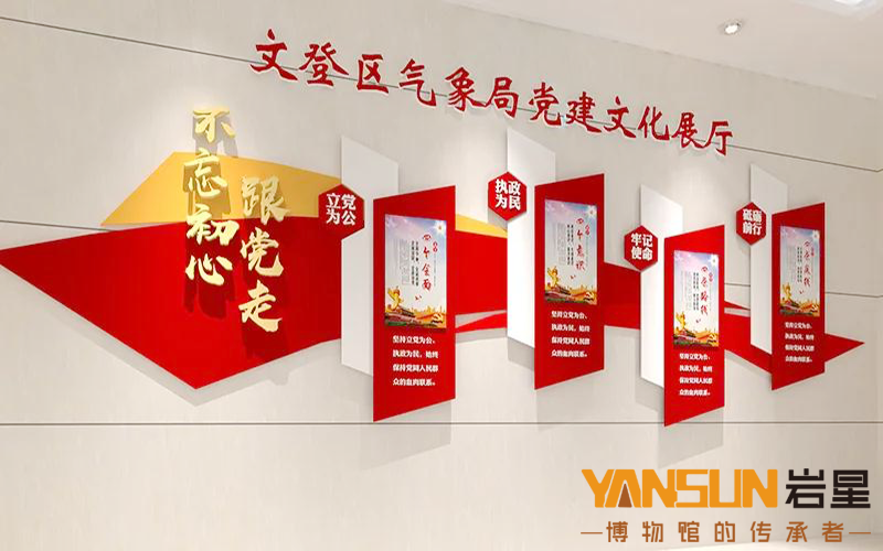巖星建設(shè)|黨建展館設(shè)計中要注意的三大板塊是什么？插圖